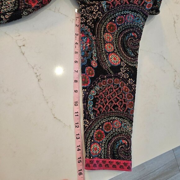 Provence d'amour Sz Medium Reversible Jacket Quilted Coat Pink Y2K Boho Paisley - Picture 13 of 14